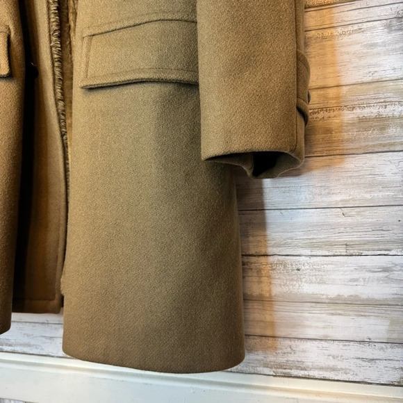 Vintage Zero King Men’s Fur Lined Wool Coat Brown size 42L - Picture 2 of 10